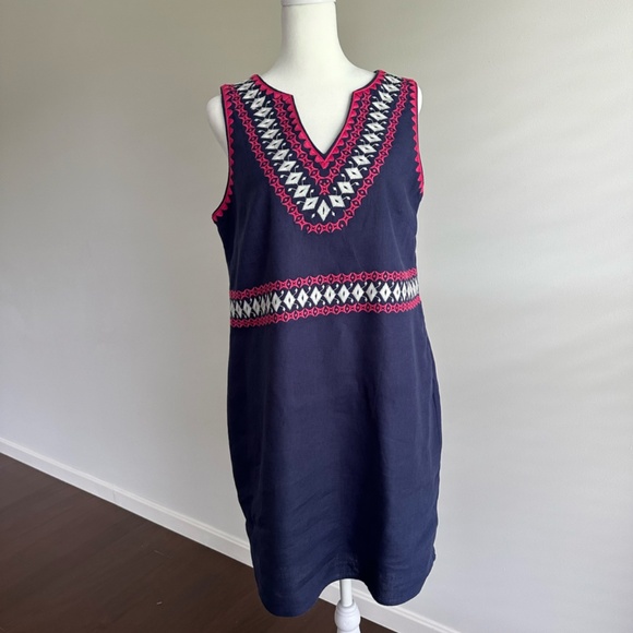 Hatley Portia Linen Sheath Dress - Size M - Picture 1 of 5